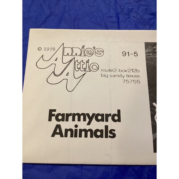 Craft Patterns Annie's Attic Mammy & Family 53-0 & Farmyard Animals 91-5 - Picture 9 of 15